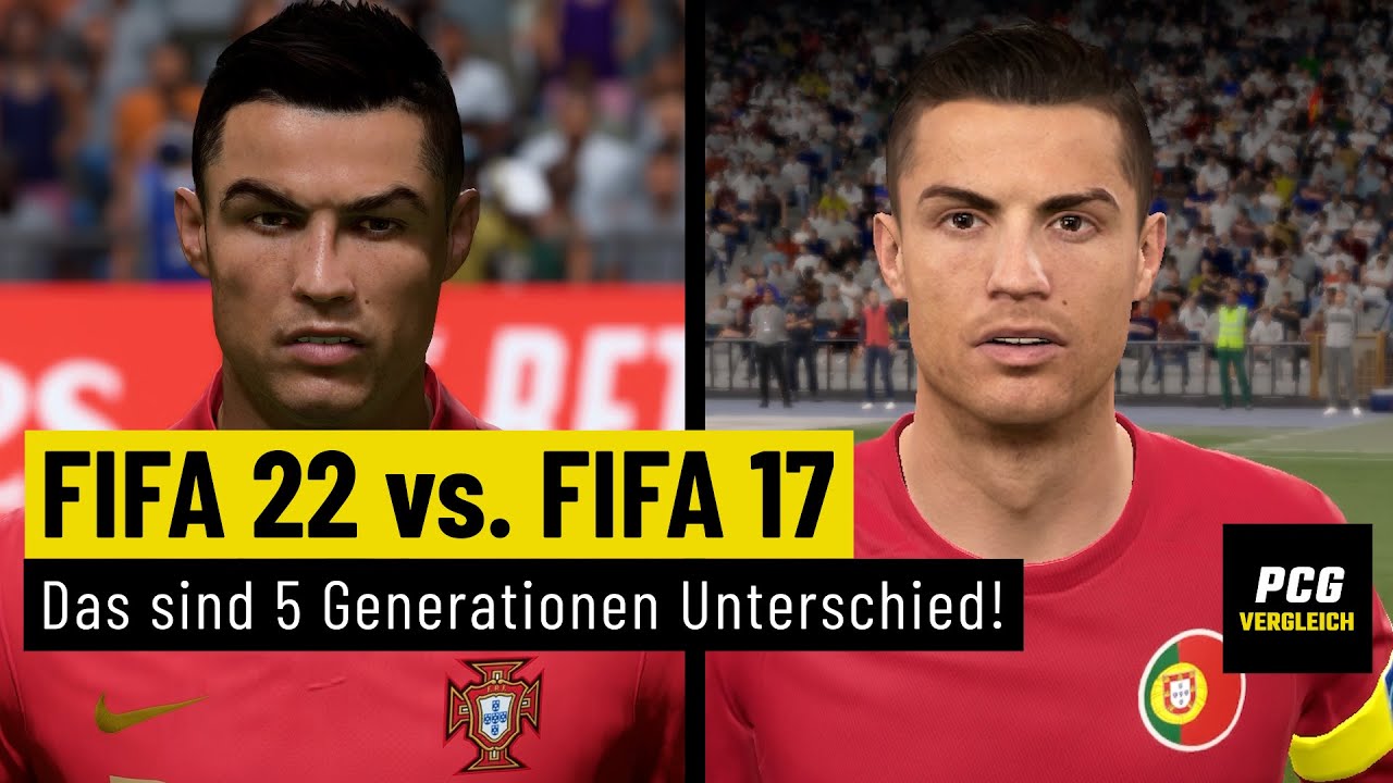 FIFA 22 vs. FIFA 17 | Was hat sich grafisch wirklich getan?