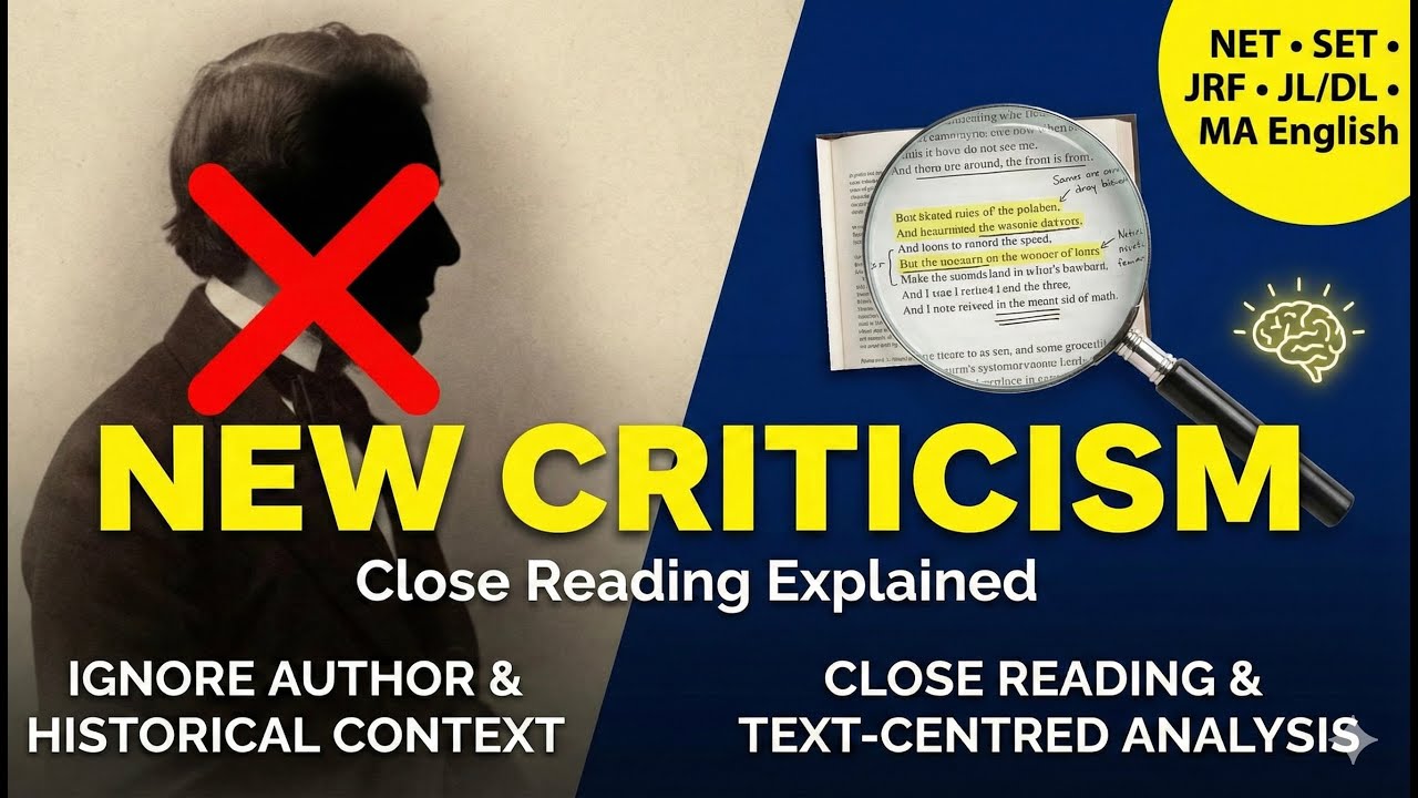 New Criticism Explained Simply | Literary Theory for Beginners | #literarytheory #ugcnet #maenglish