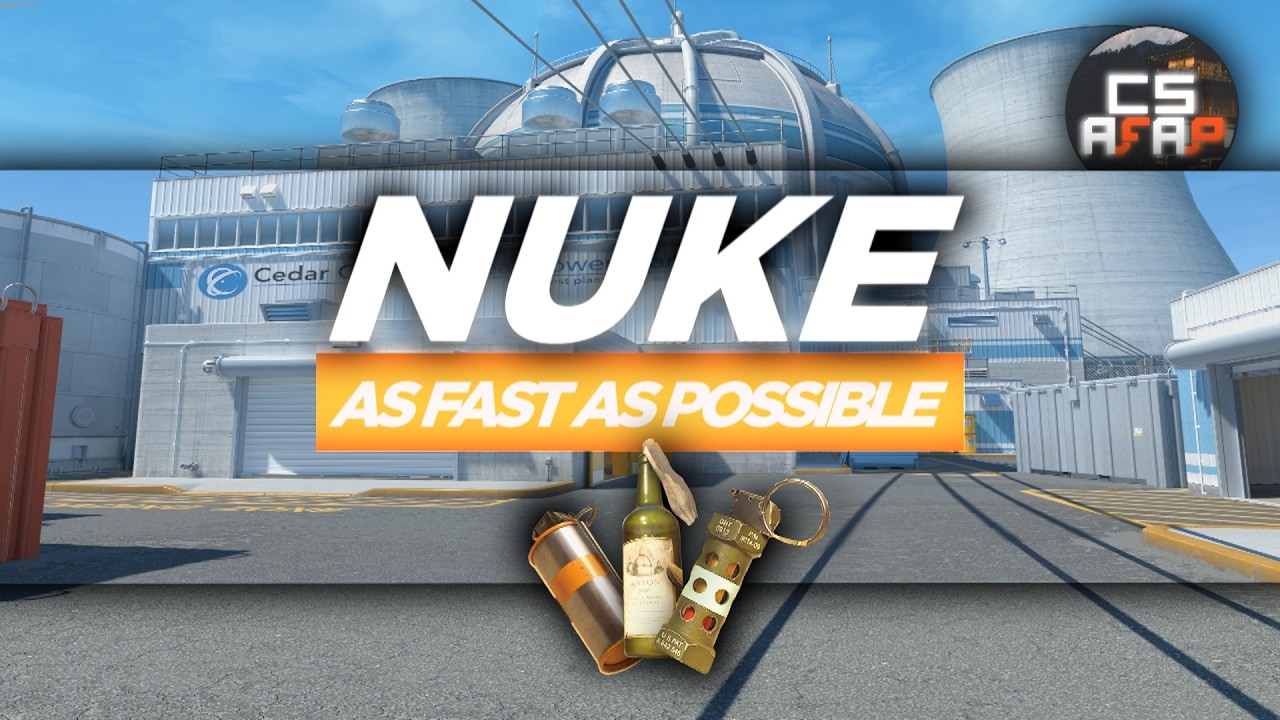 NUKE as fast as possible (meta nades, strats, utility) | CS2 afap