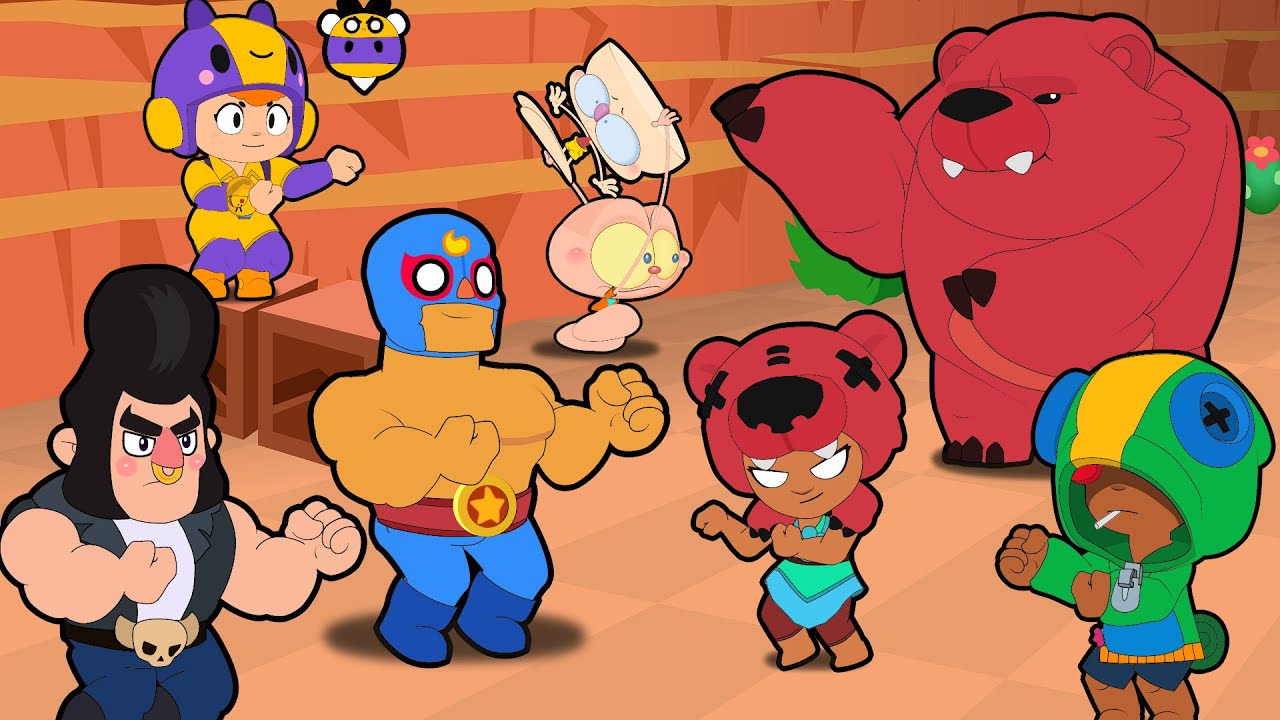 Mongo e Drongo em Brawl Stars Caça-Estrelas - Com El Primo, Nita, Leon, Bull e Bea
