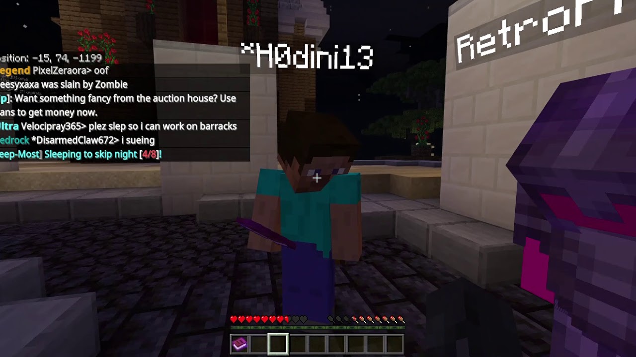 Minecraft with retropronghorn