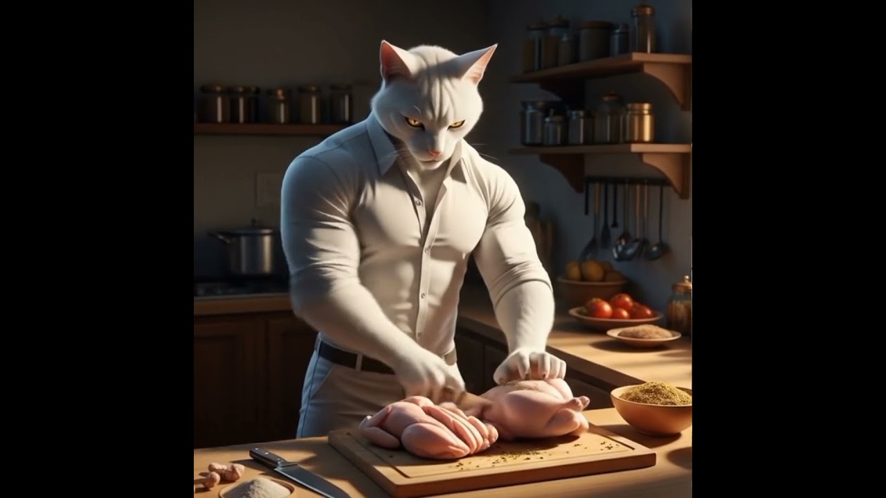 Mystery Cat in the Strange House Cat&rsquo;s Royal Cooking Adventure #ai #shortsfeed #shortsviral #shorts