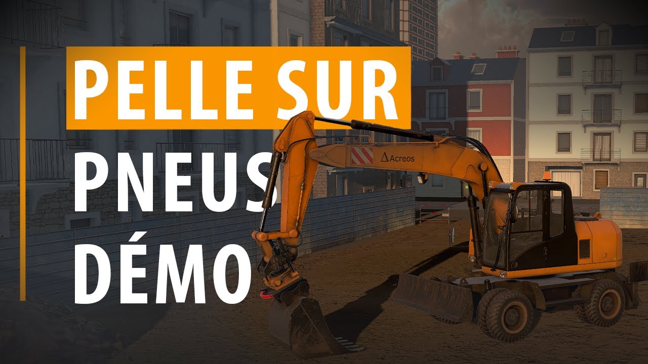 🔸 APPRENEZ à CONDUIRE une PELLE SUR PNEUS sur SIMULTEUR !