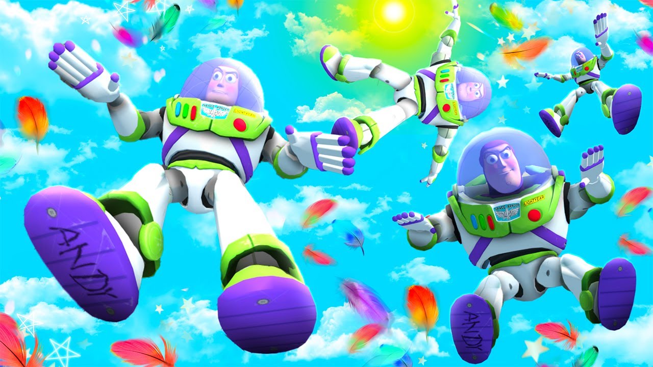 GMOD &bull; Buzz Lightyear Legendary Ragdolls (Jumps, Slides)