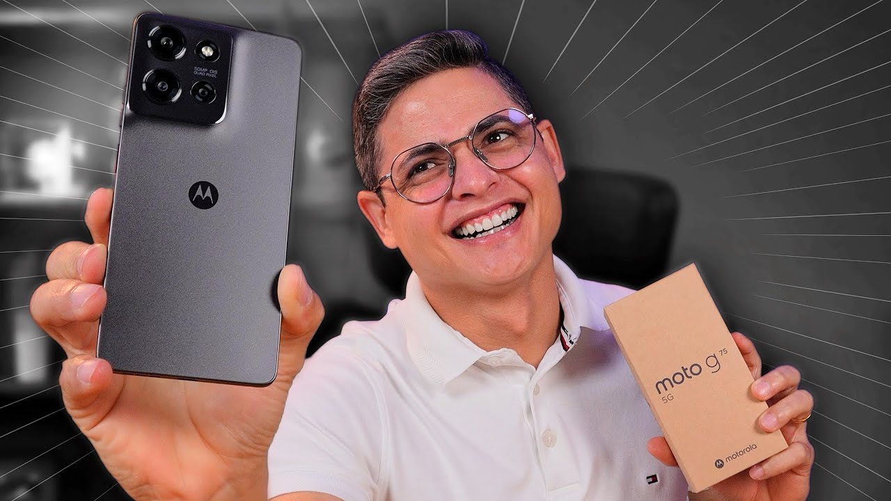CHEGOU! Motorola MOTO G75 é um BOM CELULAR? Unboxing e Impressões