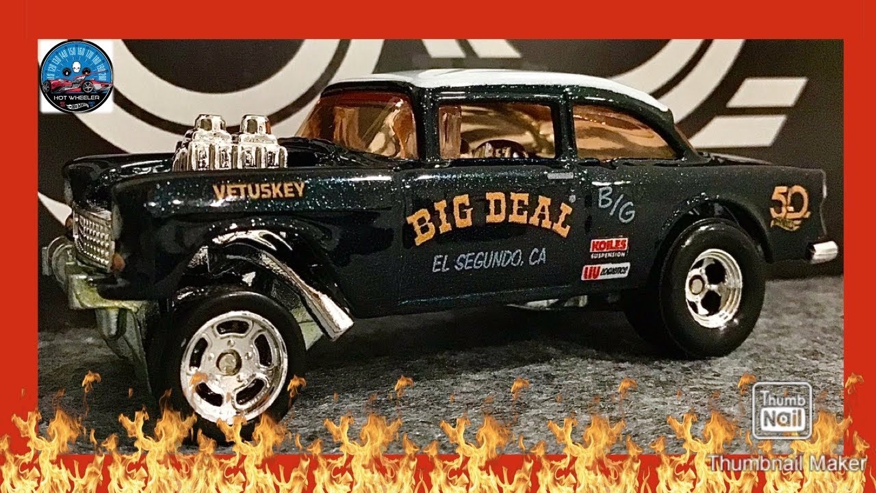 Kroger Exclusive Chase 55 Bel Air Gasser - Hot Wheels Premium Car Culture 50th Anniversary Favorites