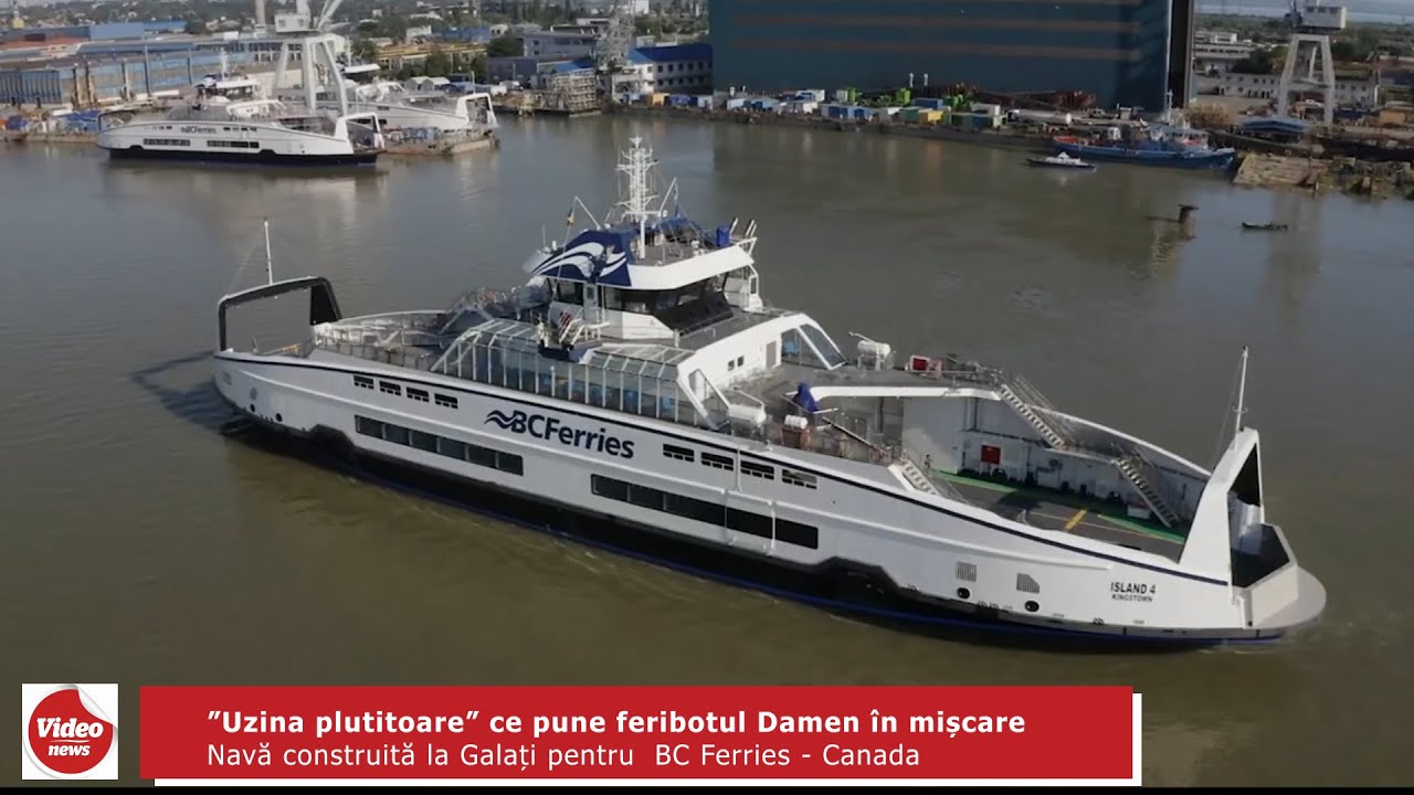 ”Uzina plutitoare” ce pune feribotul Damen în mișcare