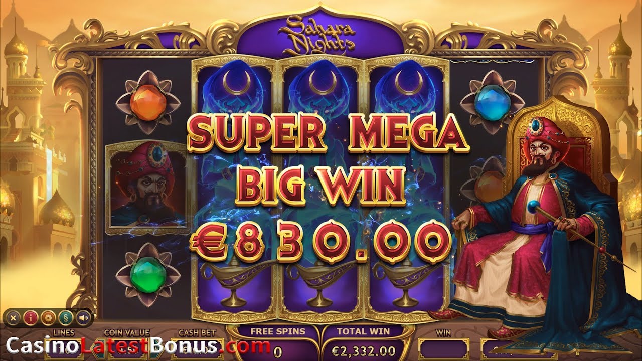 Sahara Nights (Yggdrasil Gaming) (FREESPINS, BONUS, BIGWIN, SUPERBIGWIN, MEGAWIN)