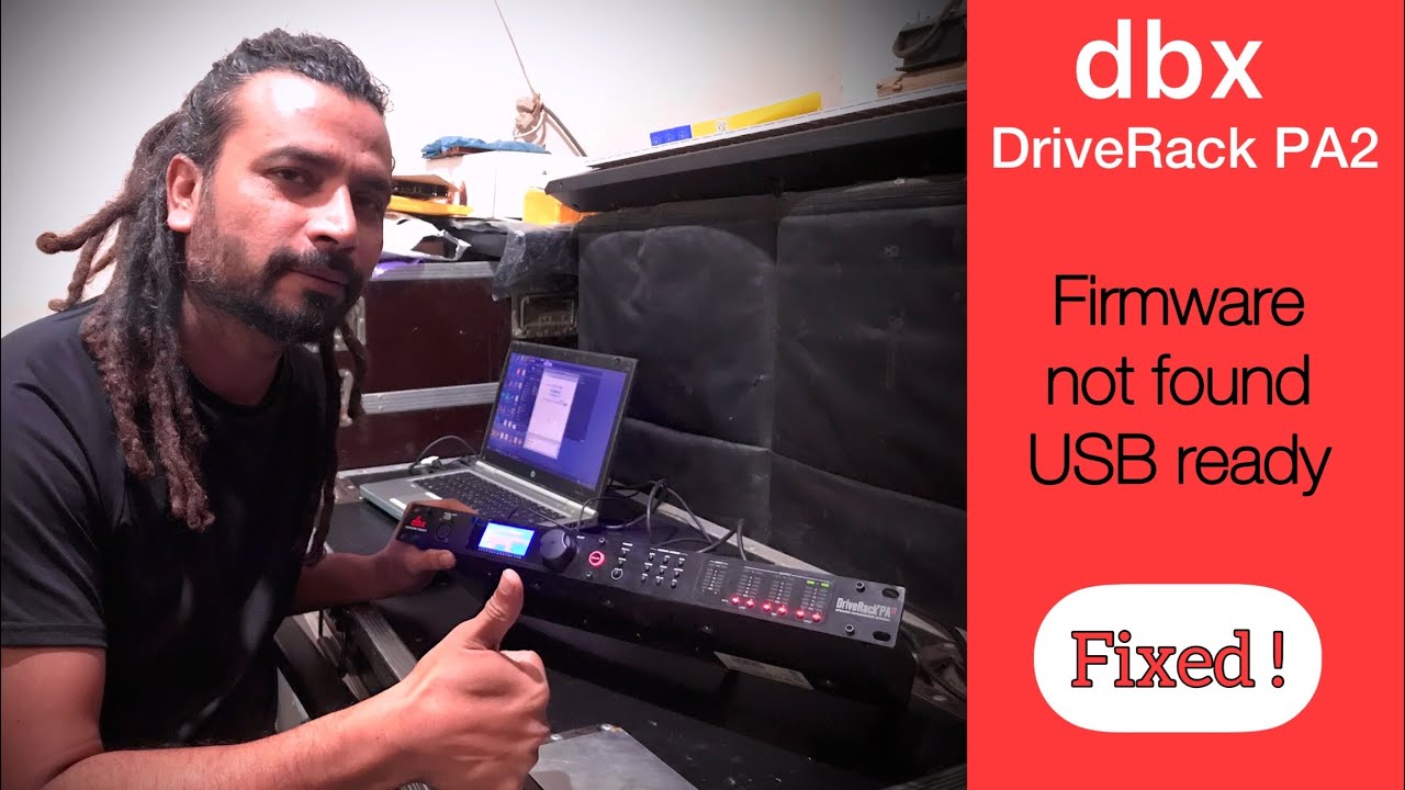 dbx DriveRack PA2 | Speaker Management System | Firmware not found l Starting problem