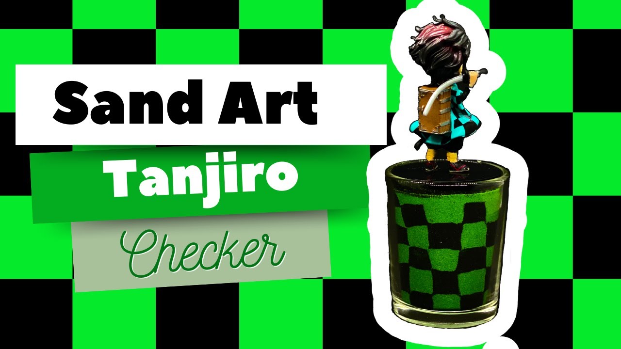 Demon Slayer Sand Art / Make the Tanjiro’s Kimono Pattern #sandart #サンドアート  #沙画