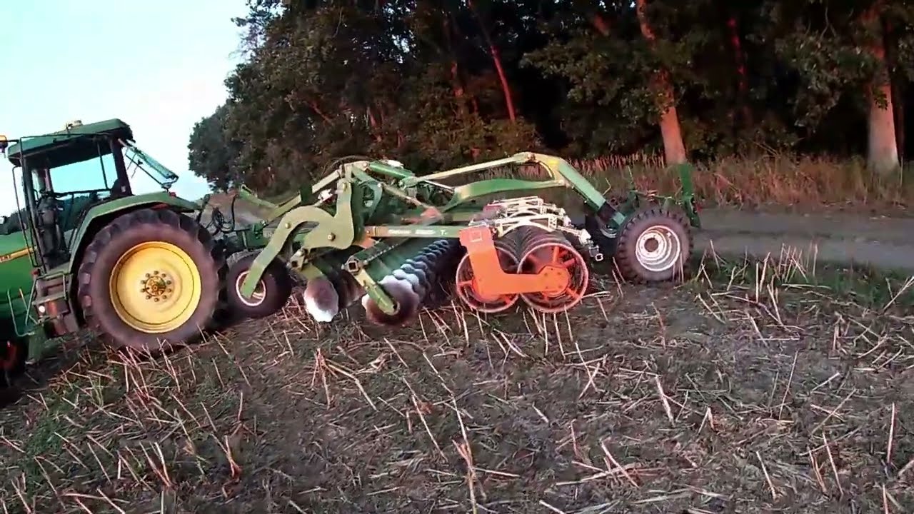 Talerzowanie o poranku 2022 john deere 8200 i amazone catros 5002 ts na gps