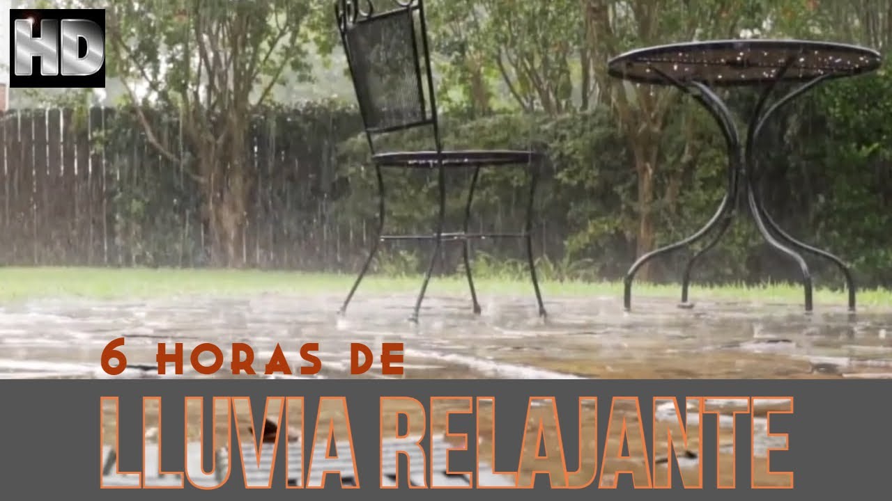 🌧 LLUVIA Relajante para dormir. SONIDO de lluvia INTENSA en patio de una casa para meditar, estudiar