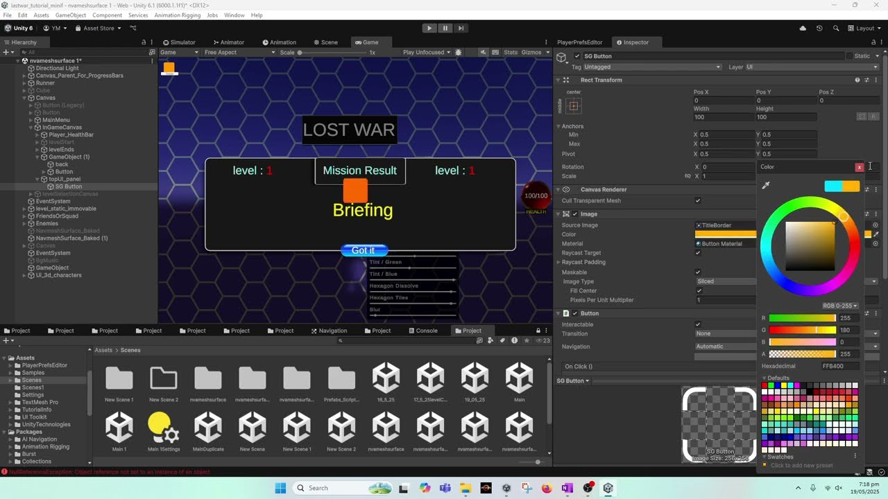 🎮 Unity 6 UI Optimization Tutorial – Responsive Back Button & Level Flow Fix Part 98