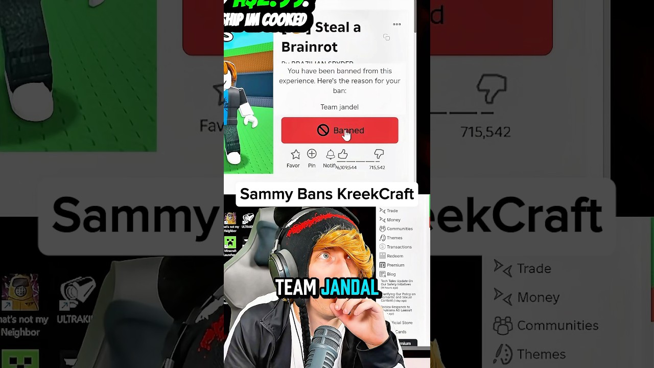 Sammy zakazuje Kreekcraftowi w filmie &bdquo;Skraść m&oacute;zg&rdquo;