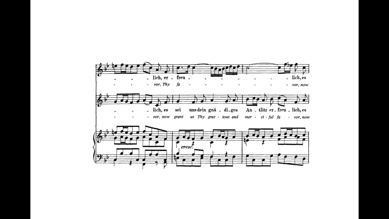 Wir eilen mit schwachen, doch emsigen Schritten (BWV 78 - J.S. Bach) Score Animation