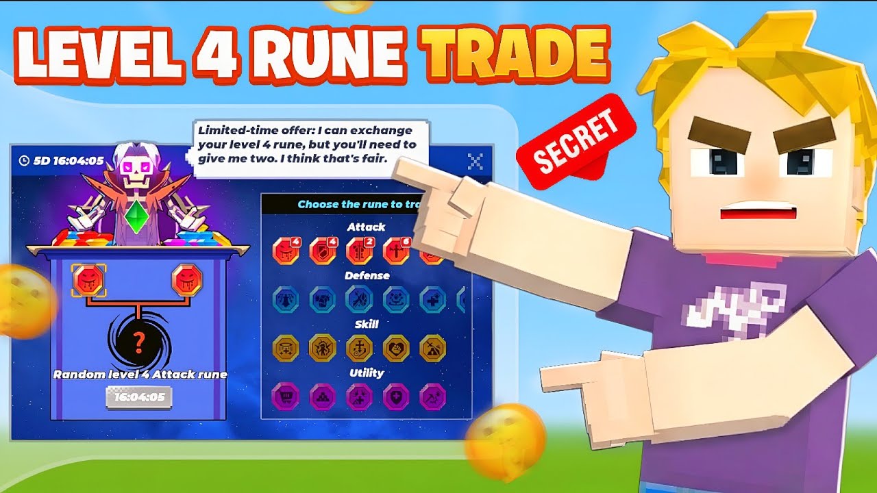 Level 4 Rune Exchange Event is Back! | Blockman Go Bedwars