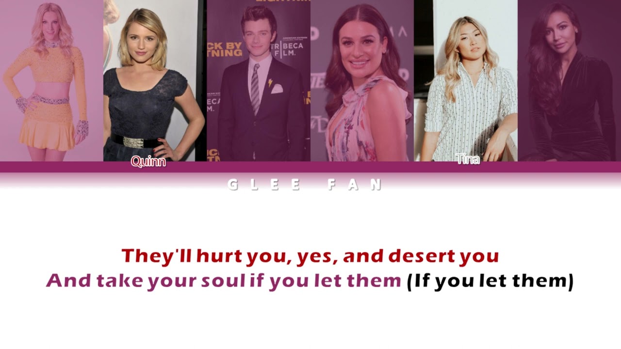 Glee You Learn/You've Got A Friend Color Coded Lyrics