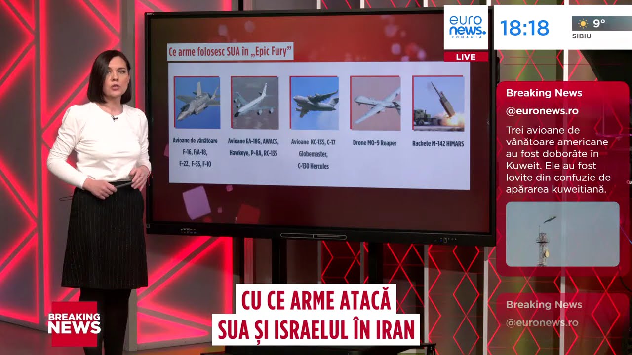 Cu ce arme atacă SUA și Israelul în Iran