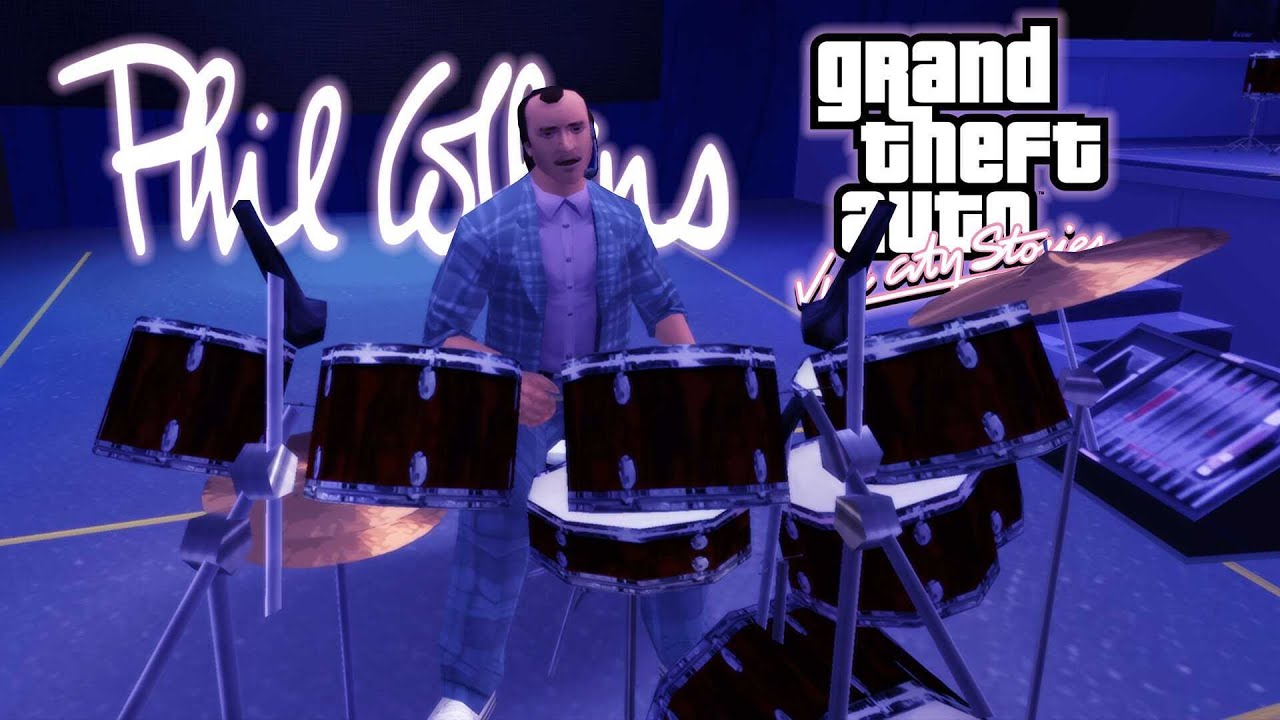 Phil Collins Concert - In The Air Tonight [GTA Vice City Stories] (4K 60FPS, Color Corrected)