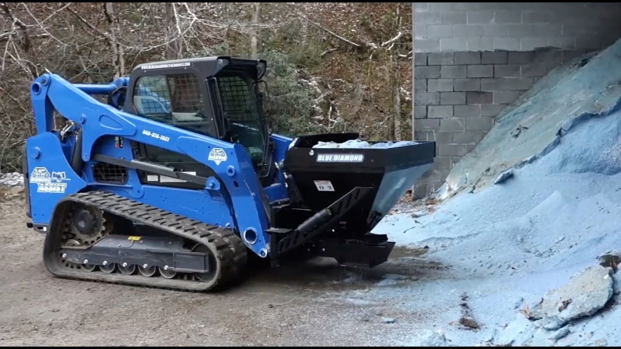 Skid Steer Material and Salt Spreader by Blue Diamond
