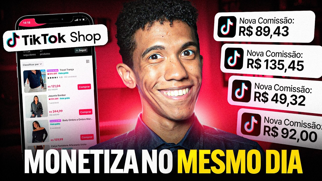 ESSE NICHO É ERRADO! MAS ME DEIXOU RICO COM TIKTOK SHOP (MONETIZAÇÃO MAIS RÁPIDA) | Jhonatas Silva
