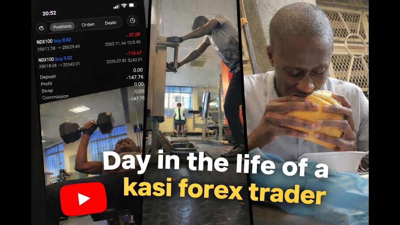 Day in the Life of a Kasi Forex Trader | Real Trading Losses, Gym & Mindset | Vlog 6