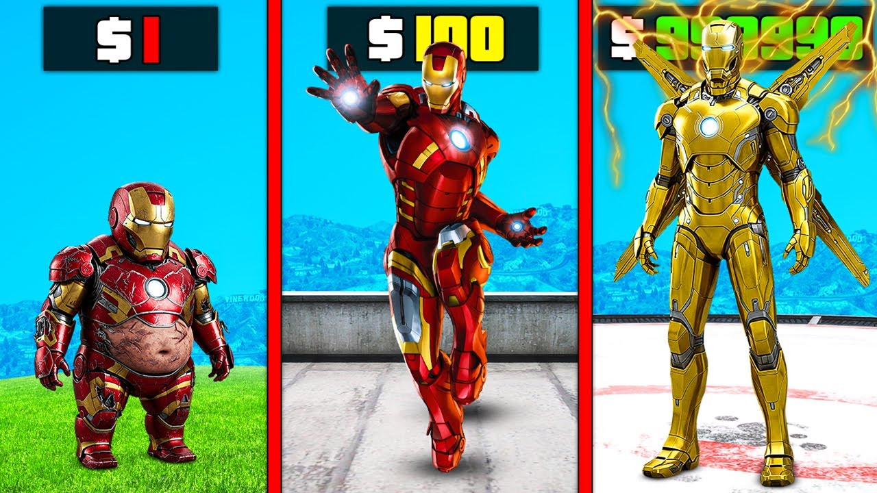 $1 IRONMAN to $1,000,000,000 in GTA 5