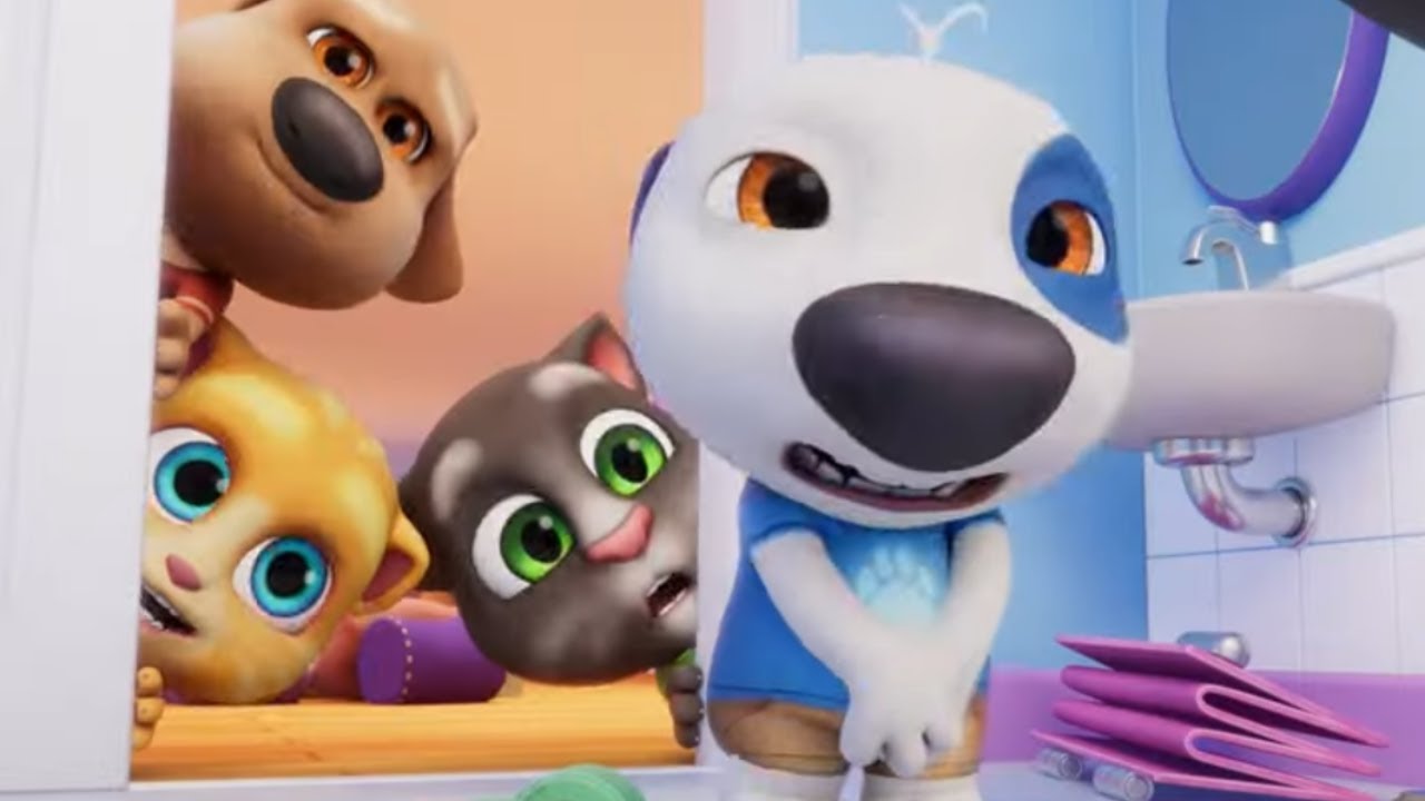 ¿Dónde está mi inodoro? | Cortos de Talking Tom | Video para niños | WildBrain Niños