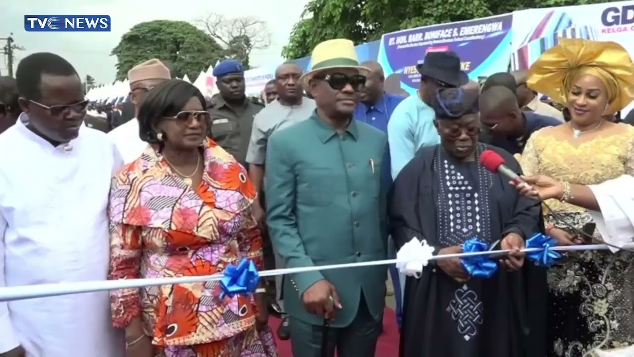 (WATCH) Bode George Inaugurates Road Projects In Port Harcourt