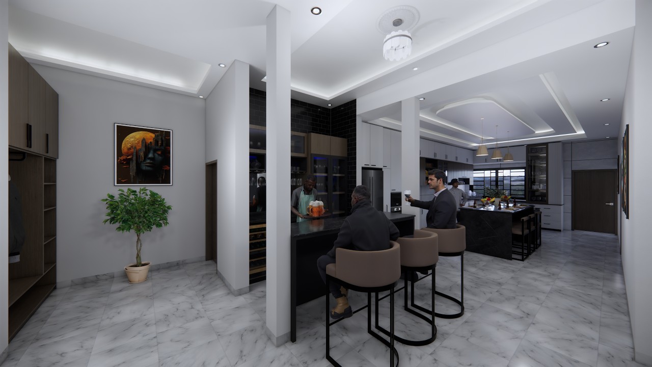 Luxury Modern Kitchen Design by #maimo, with Island, Pantry & Bar | Contemporary Home Interior Tour