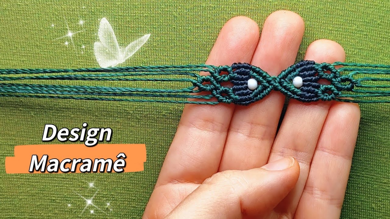 Design Macramê Para Pulseiras - Macramê Patterns - Tutorial Passo a Passo ✨