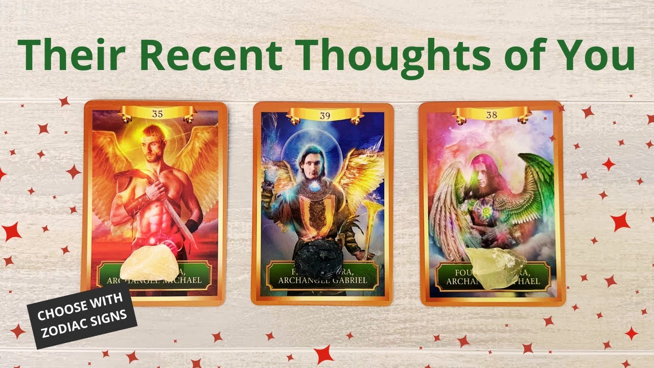 🌺THEIR RECENT THOUGHTS ABOUT YOU 💗PICK A CARD ⛱ LOVE TAROT READING 😘 TWIN FLAMES 😍SOULMATES
