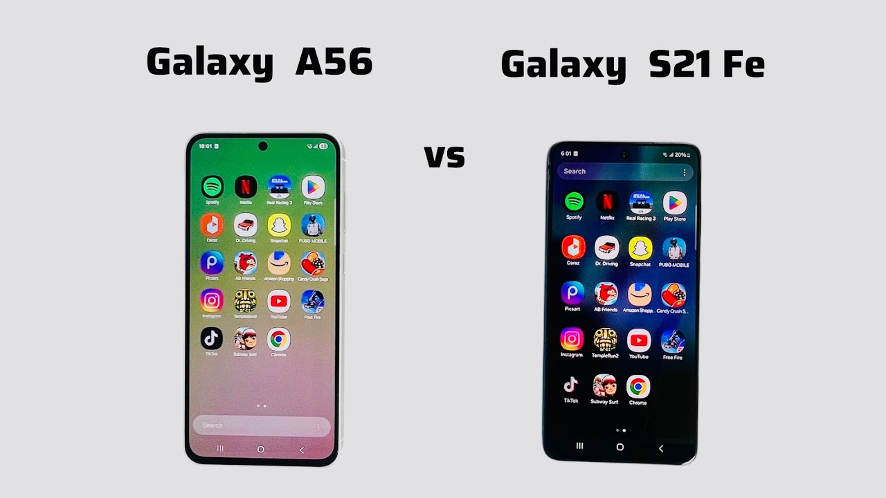 Samsung A56 vs S21 Fe | Speed Test