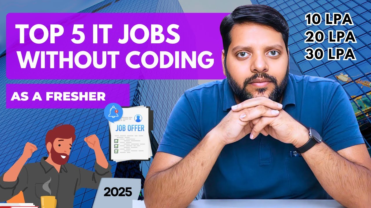 Top 5 IT Careers Without Coding in 2025 💼 | High Salary Non-Coding Tech Jobs