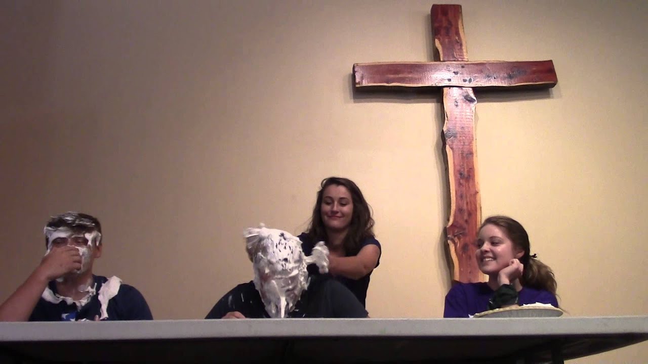 CHURCH CAMP WINNING CAPTIAN PIES LOSING CAPTAINS FACE