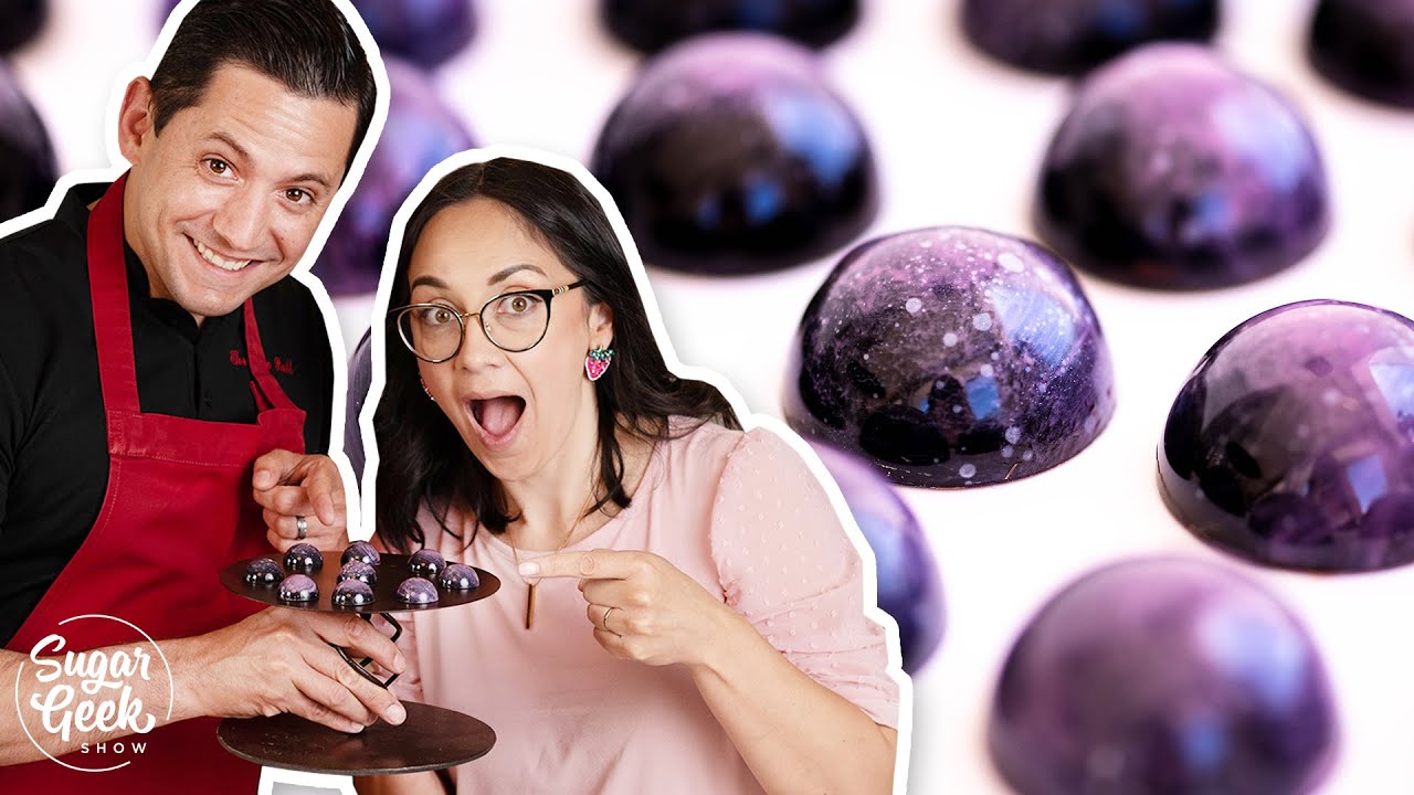 Making Two-Layer Galaxy Bonbons with Christophe Rull from Bake Squad