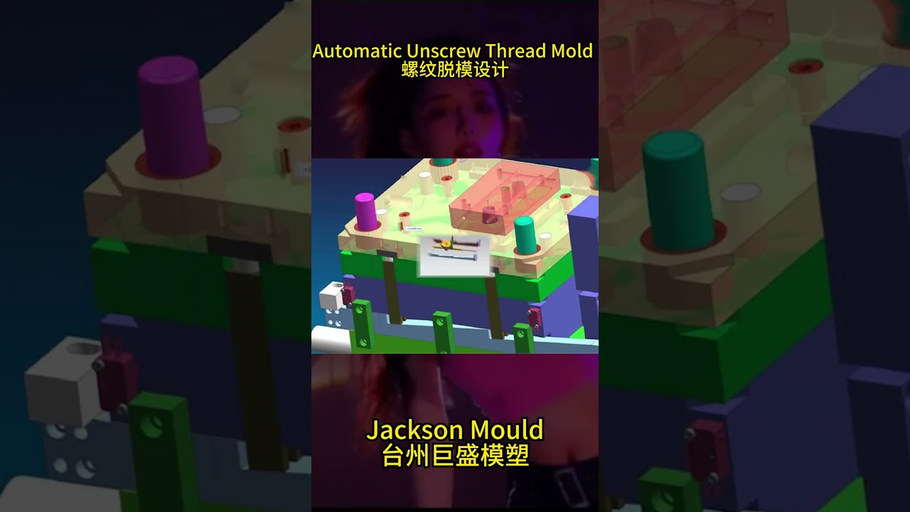Automatic Unscrew Thread Injection Mold 螺纹脱模设计