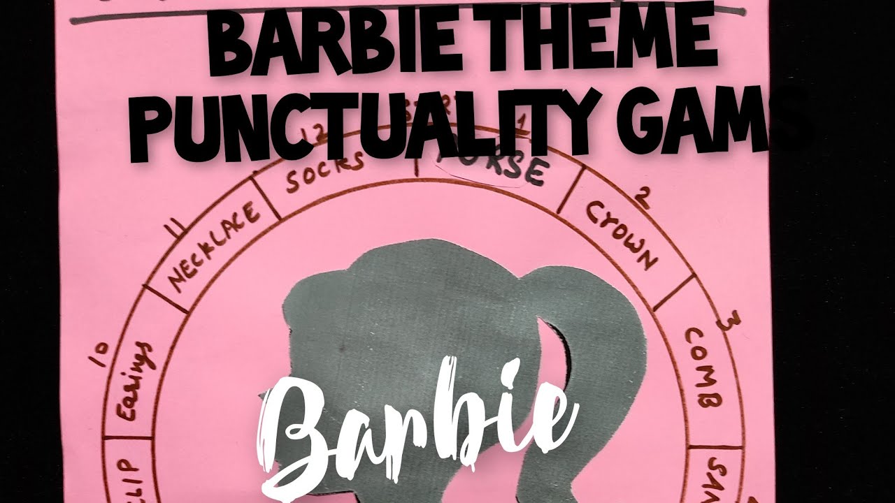 barbie theme kitty party punctuality game idea|barbie clock lucky game| group game for punctuality