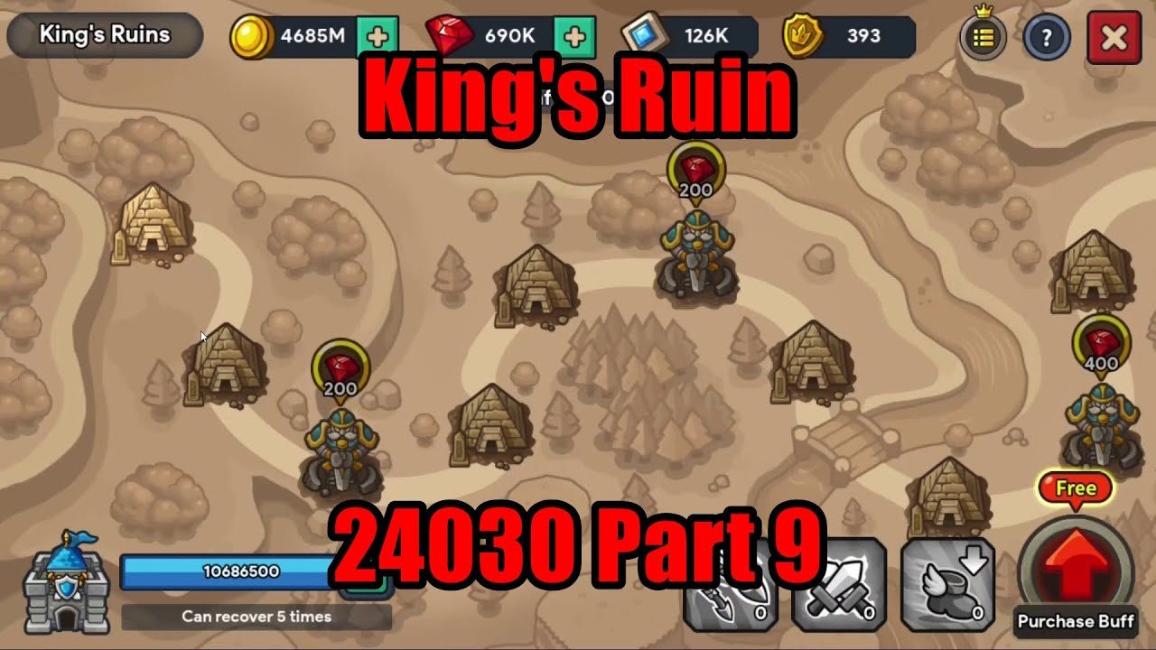 Idle Kingdom Defense - King's Ruin Stage 24,090 Part 9 #IdleKingdomDefense