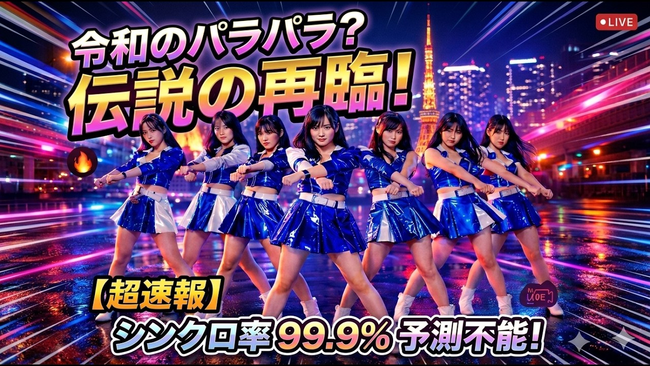 【超速報】令和にパラパラ再臨？7人のアイドルのシンクロ率が予測不能すぎた…【TOKYO NIGHT EUROBEAT】
