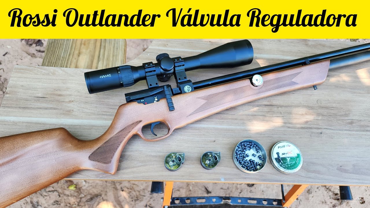 LANÇAMENTO ROSSI OUTLANDER 5.5mm  POTENCIA E PRECISÃO COM VALVULA REGULADORA LUNETA HAWKE 5-30X50SFP