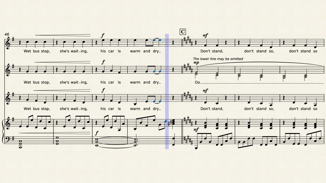 Don't stand so close to me - Police - Glee - Arranged for SSA choir and piano