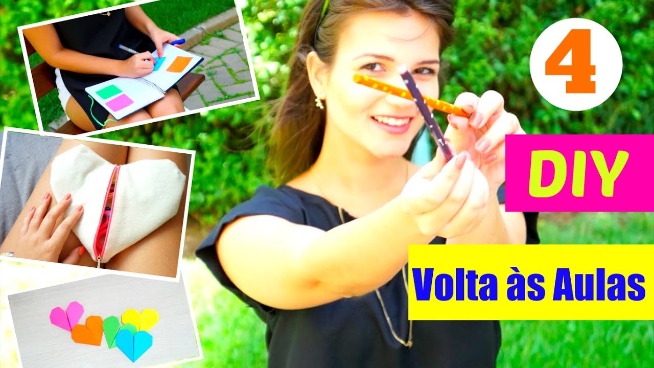 DIY Volta às Aulas: Estojo, lápis, marcadores e post-it!