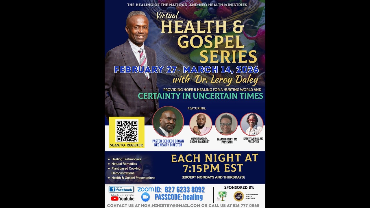 Healing of the Nations | Health Evangelistic Series | 3/6/2026