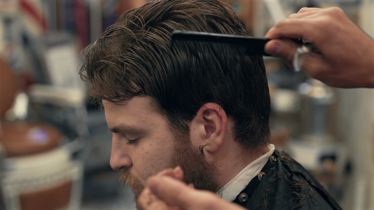 He's back! Our record-breaking video ASMR Haircut and Beard Trim at NYC Barber Shop Museum