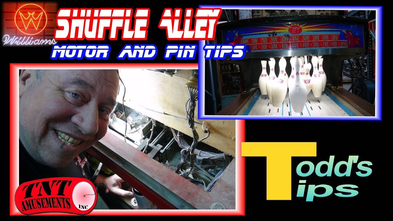 #1530 FIX Williams Shuffle Alley MOTOR and BOWLING PIN Glitches-TNT Amusements