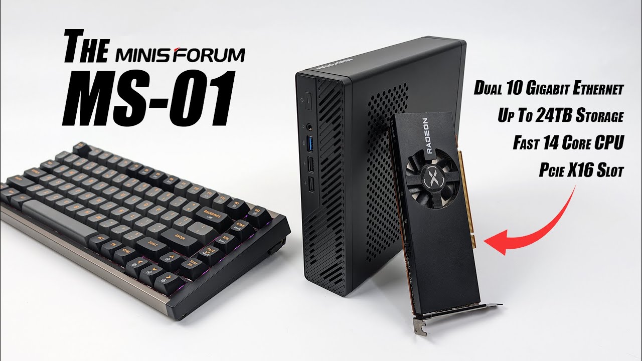 MS-01 First Look, An All-New Ultra Fast Mini PC With GPU Support! Hands On