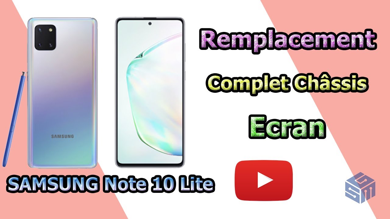 Samsung Note 10 Lite  Broken Screen Replacement Restoration / Reparation de l'écran cassé du Samsung
