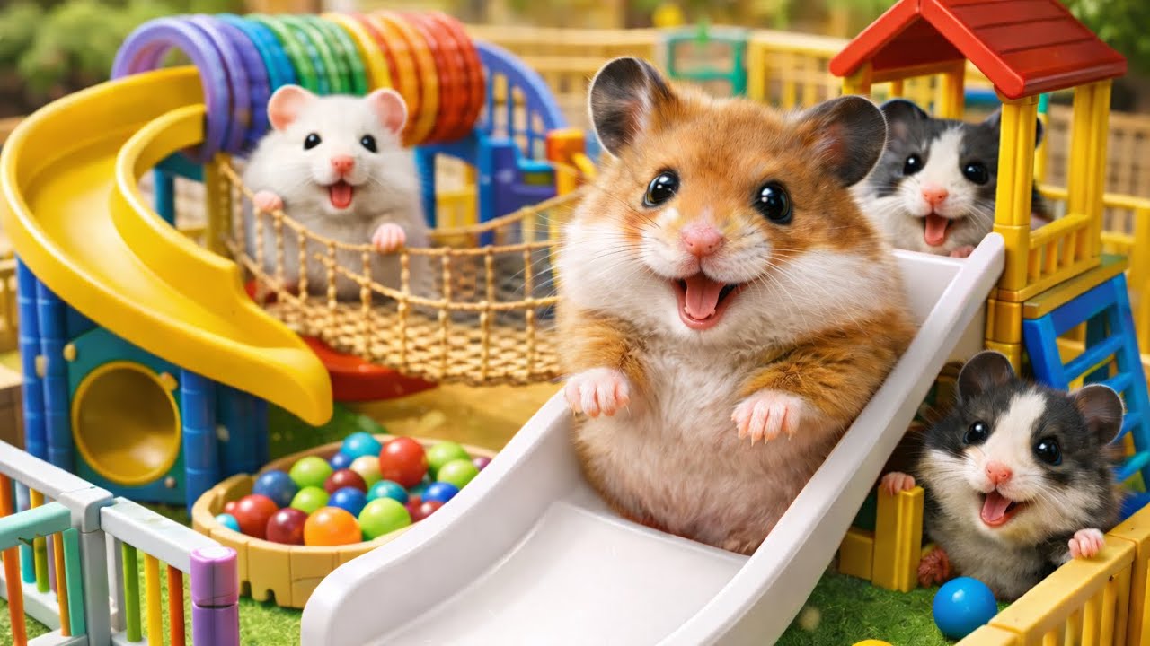 Hamster Playing Compilation‼️Hamster Lucu, Hamster Bermain, Hamster Aktif, Hamster Imut.