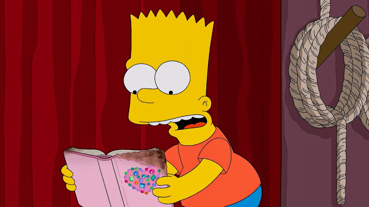 Lisa Tells Bart The Truth About Mrs. Krabappel's Diary - The Simpsons 32x12